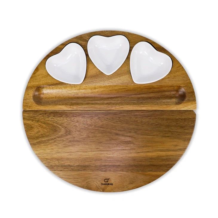 Acacia Wood Charcuterie Board Set (3)